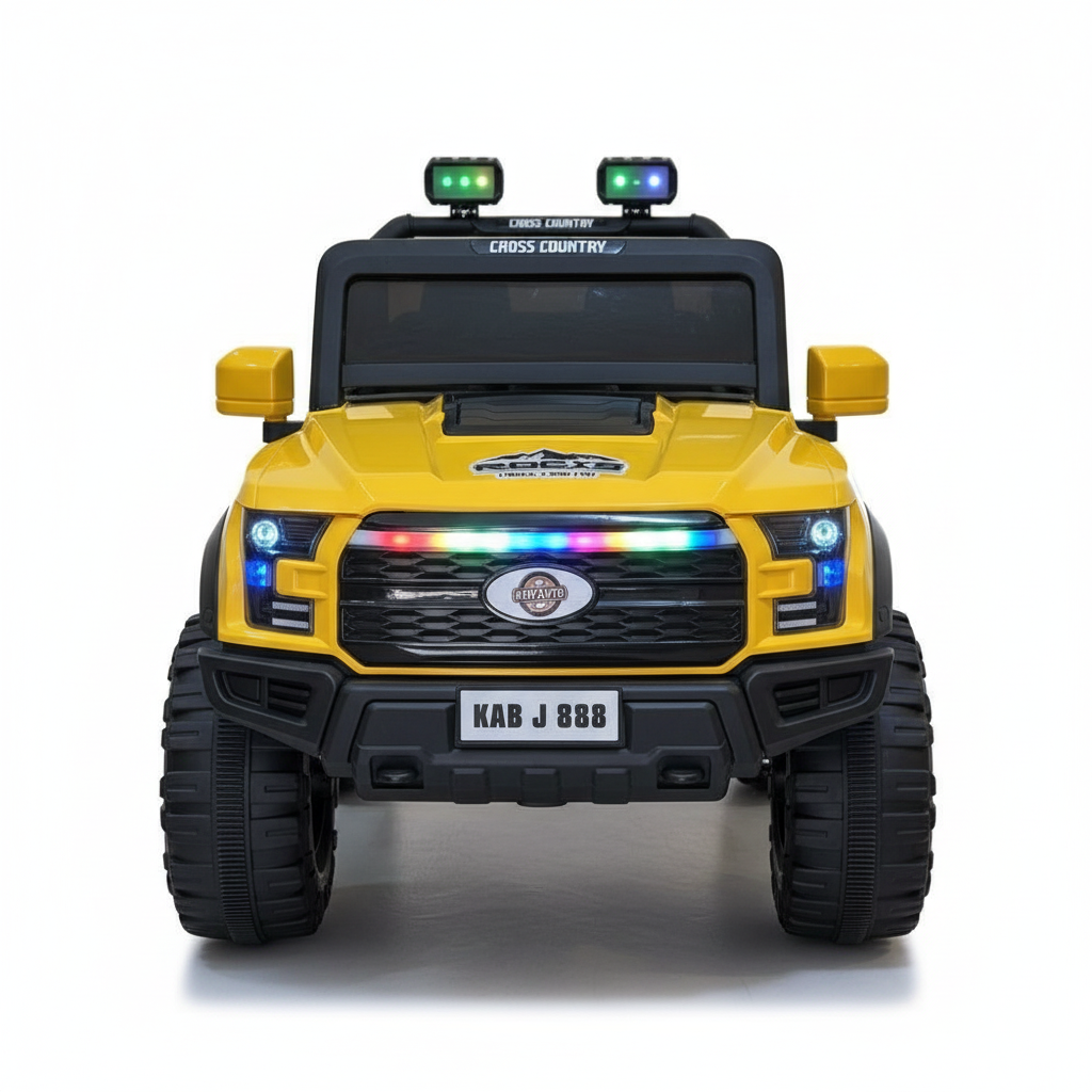 Yellow Hilex Kab J 888 ride-on jeep